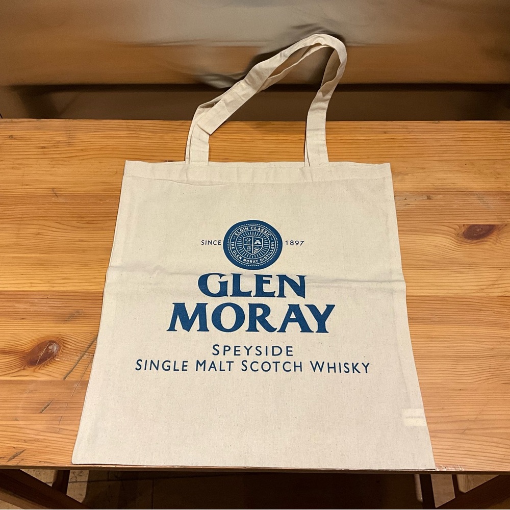 NOS Glen Moray Speyside Single Malt Scotch Whisky Natural Muslin Cotton Tote Bag